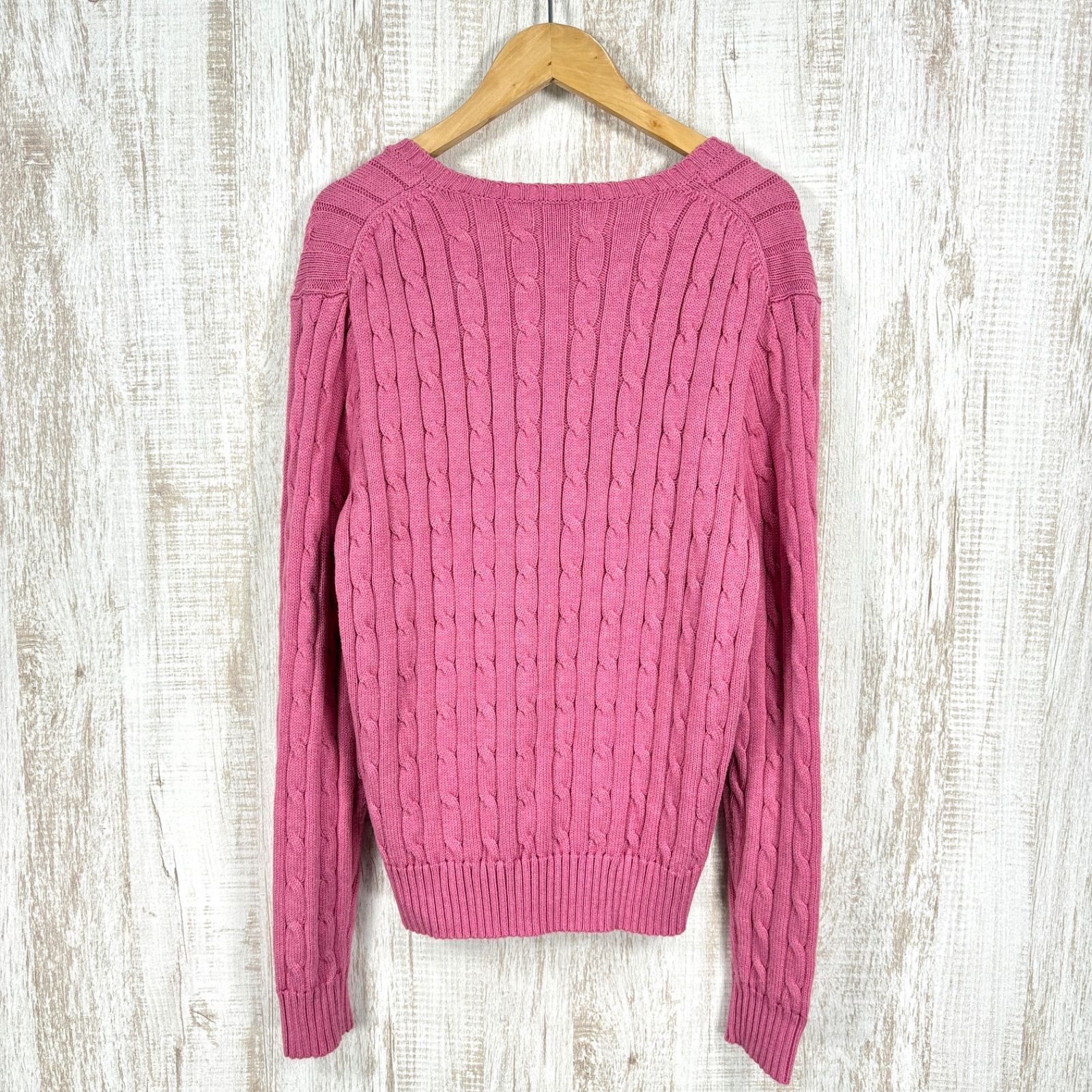 美品 POLO RALPH LAUREN ポロラルフローレン ポニーロゴ刺繍 Vネック