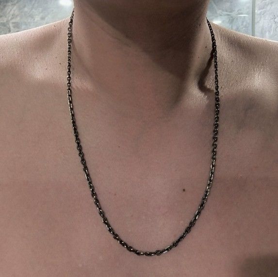 シルバー925コーティング シルバーチェーンネックレス S925 60 