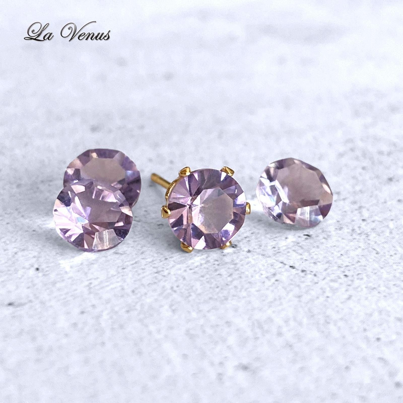 ✴︎光を彫刻する紫の螺旋✴︎ つけっぱなしOK 天然 ブラジル産