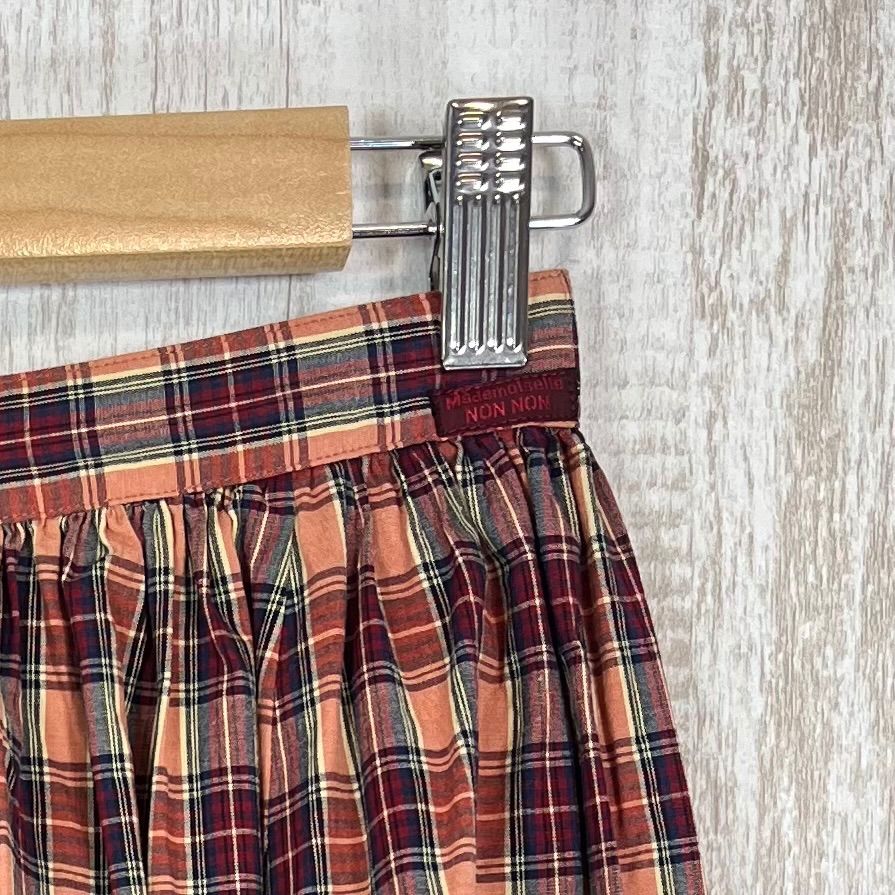 Mademoiselle NON NON マドモアゼルノンノン タータンチェック 総柄