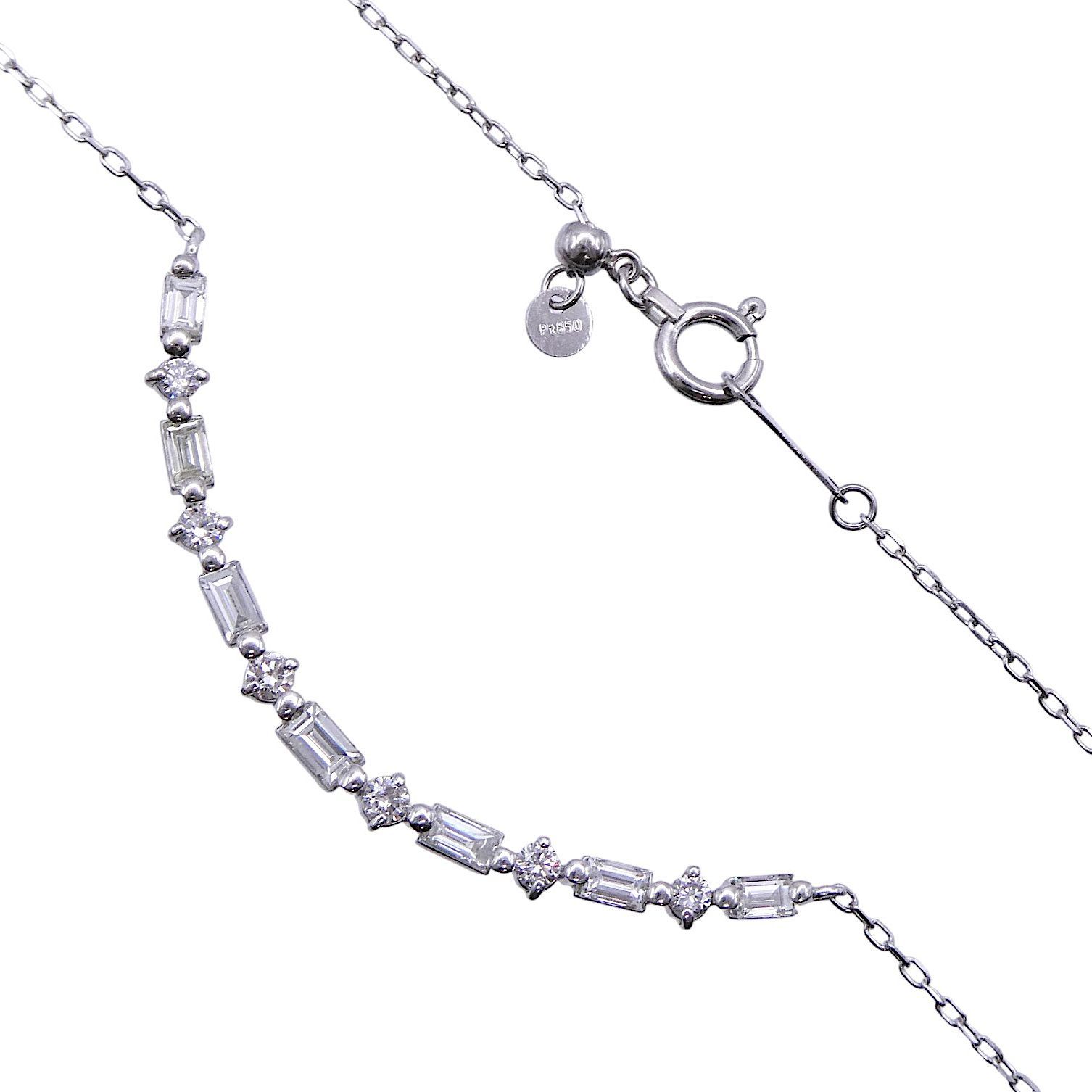 ネックレス Pt850/900 ダイヤモンド0.50ct スマイルデザイン - メルカリ