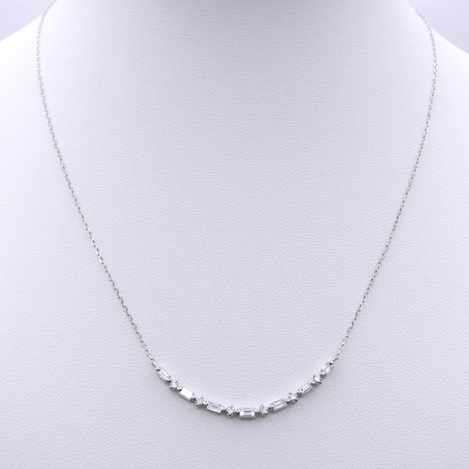 ネックレス Pt850/900 ダイヤモンド0.50ct スマイルデザイン - メルカリ