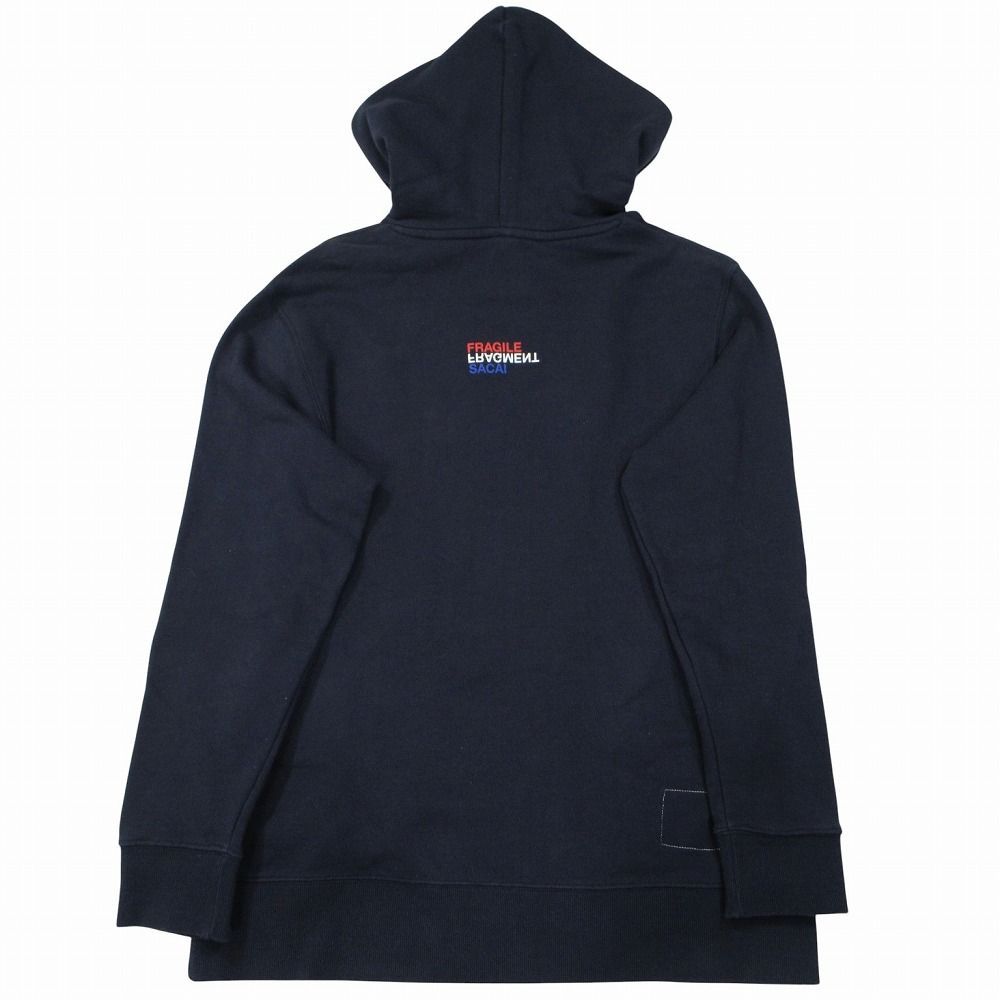 fragment sacai Black FRAGILE HOODIE フーディー ブラック Fragment