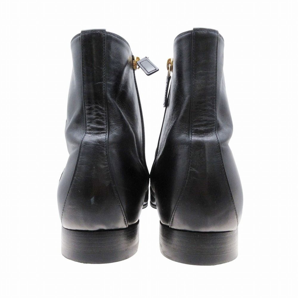 GUCCI グッチ ホースビット レザー サイドジップ アンクル ショート