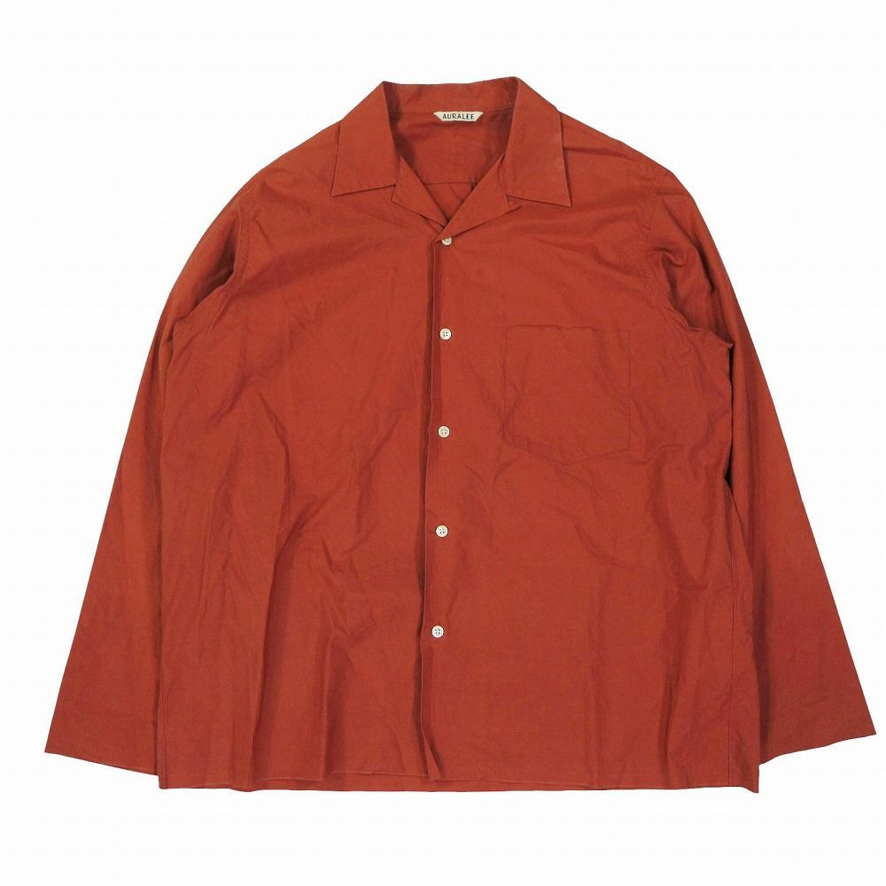 AURALEE オーラリー 18SS SELVEDGE WEATHER CLOTH SHIRTS A8SS01WC 