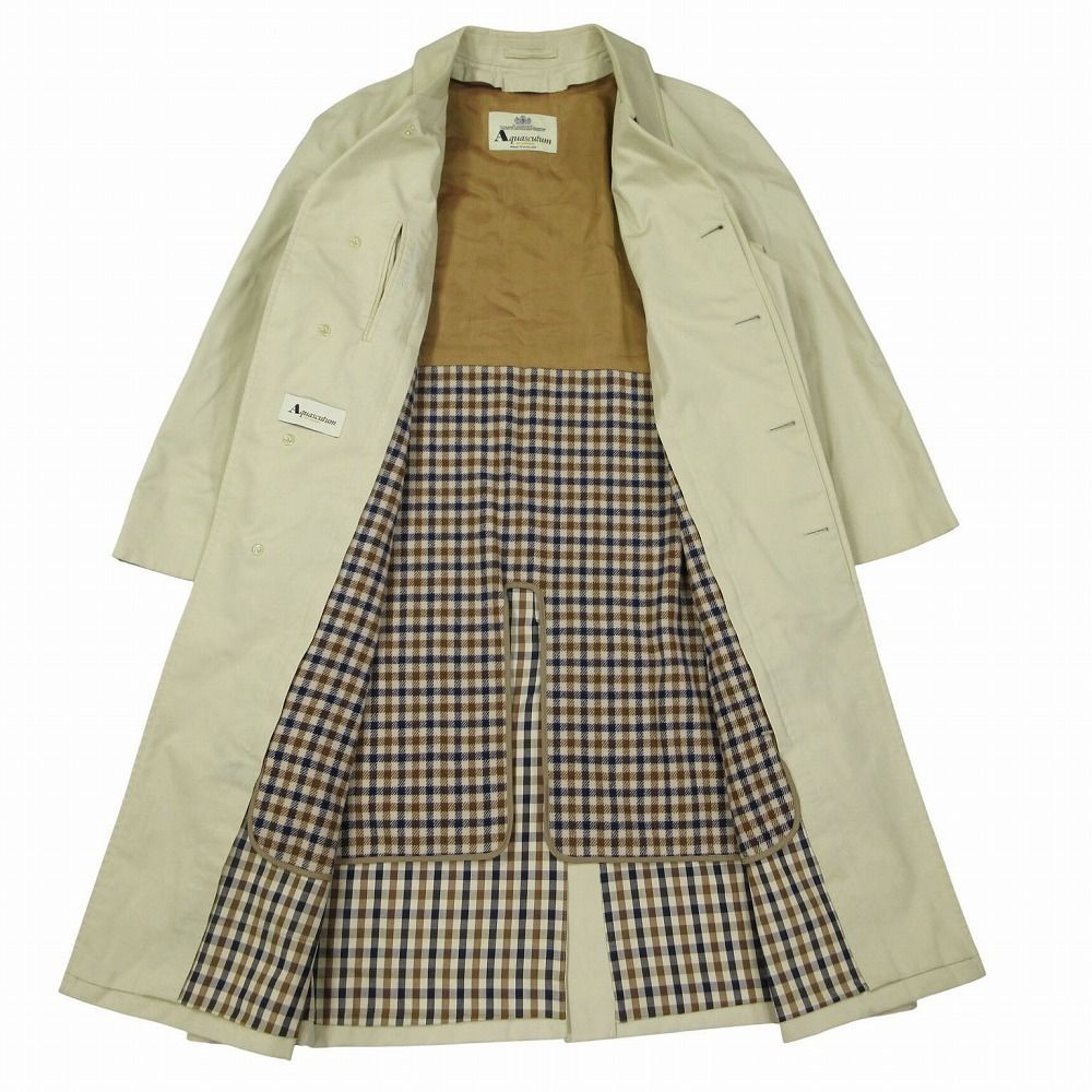 英国製 Aquascutum アクアスキュータム ステンカラーコート バルマ
