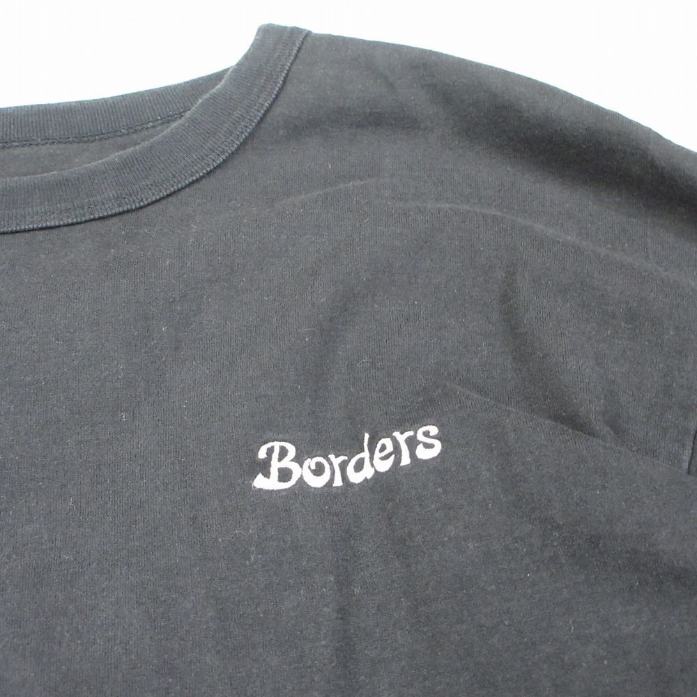 ボーダーズアットバルコニーエルボーパッチ38 ブラック　Tシャツ　長袖 BORDERS at BALCONY ボーダーズアットバルコニー LONG SLEEVE TEE