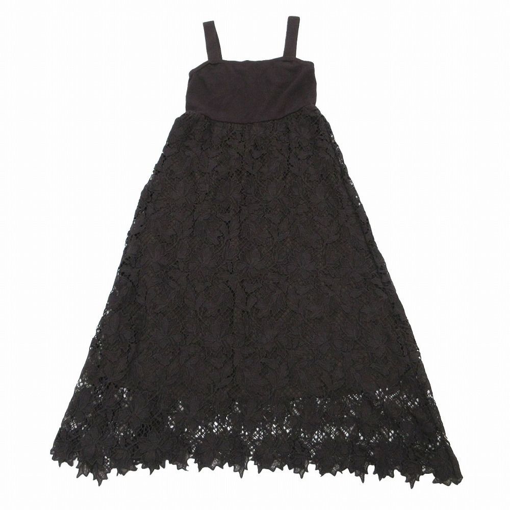 ☆未使用品☆グレースコンチネンタル ノースリーブワンピース レース 38 新品 グレースコンチネンタル 黒 ノースリーブワンピース レース