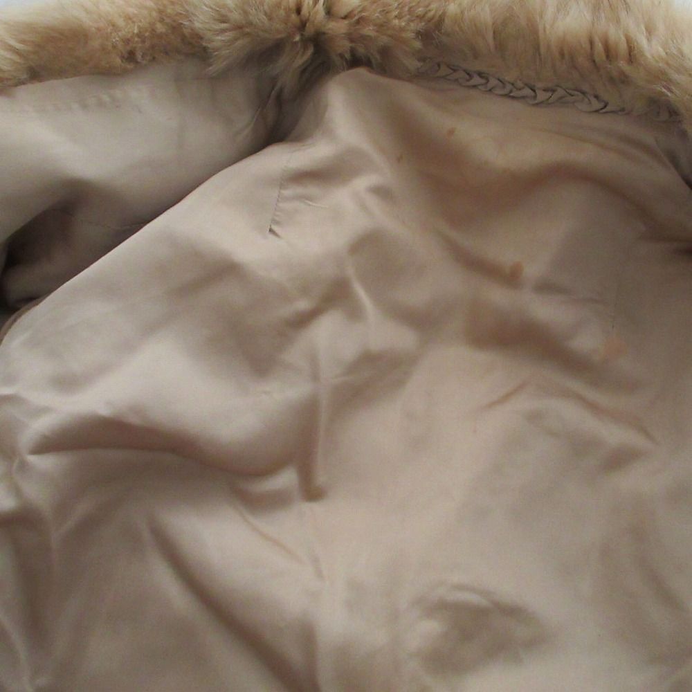 フォックスファー 本毛皮 リアルファー コート アウター ハーフ