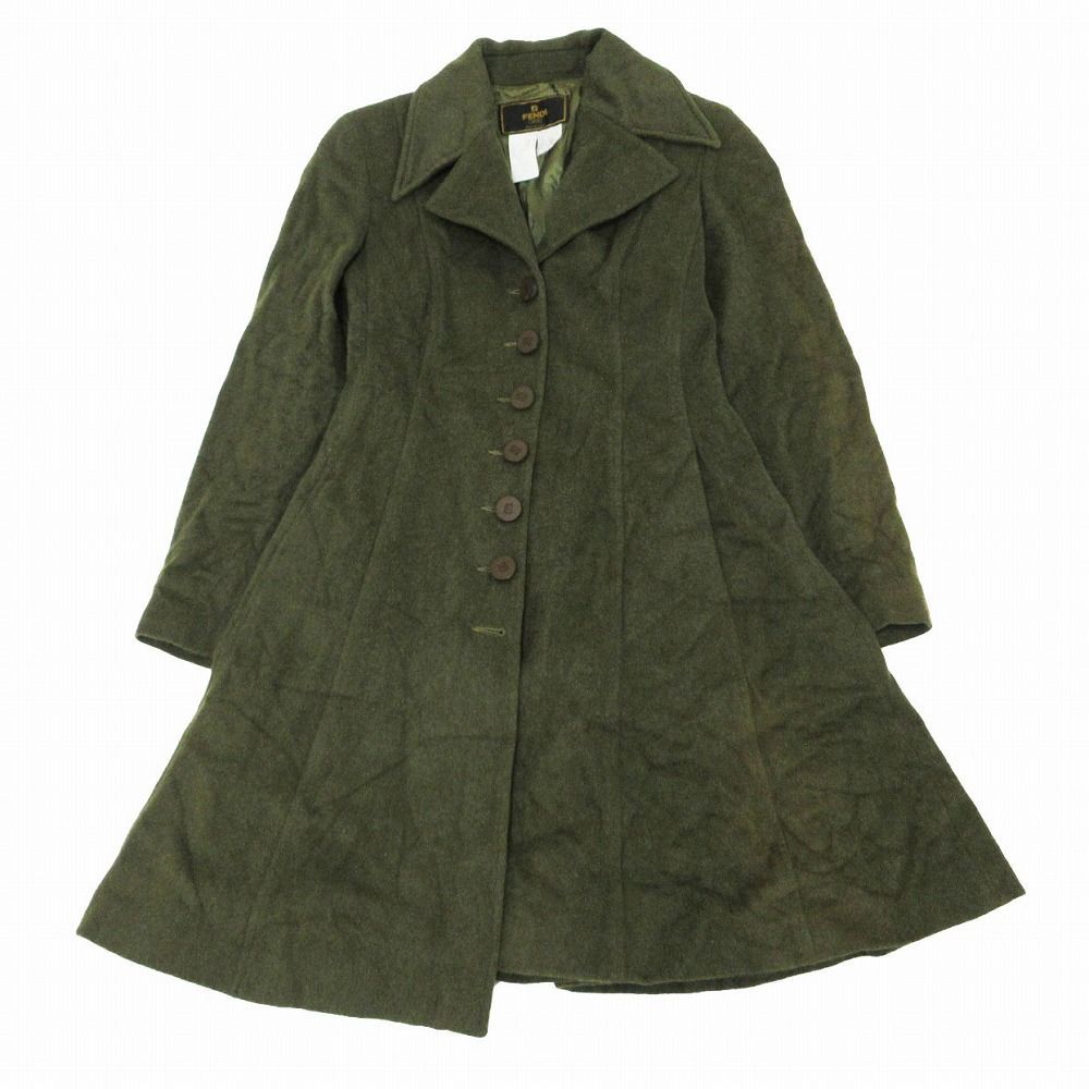 FENDI フェンディ ヴァージンウール アルパカ混 チェスターコート  