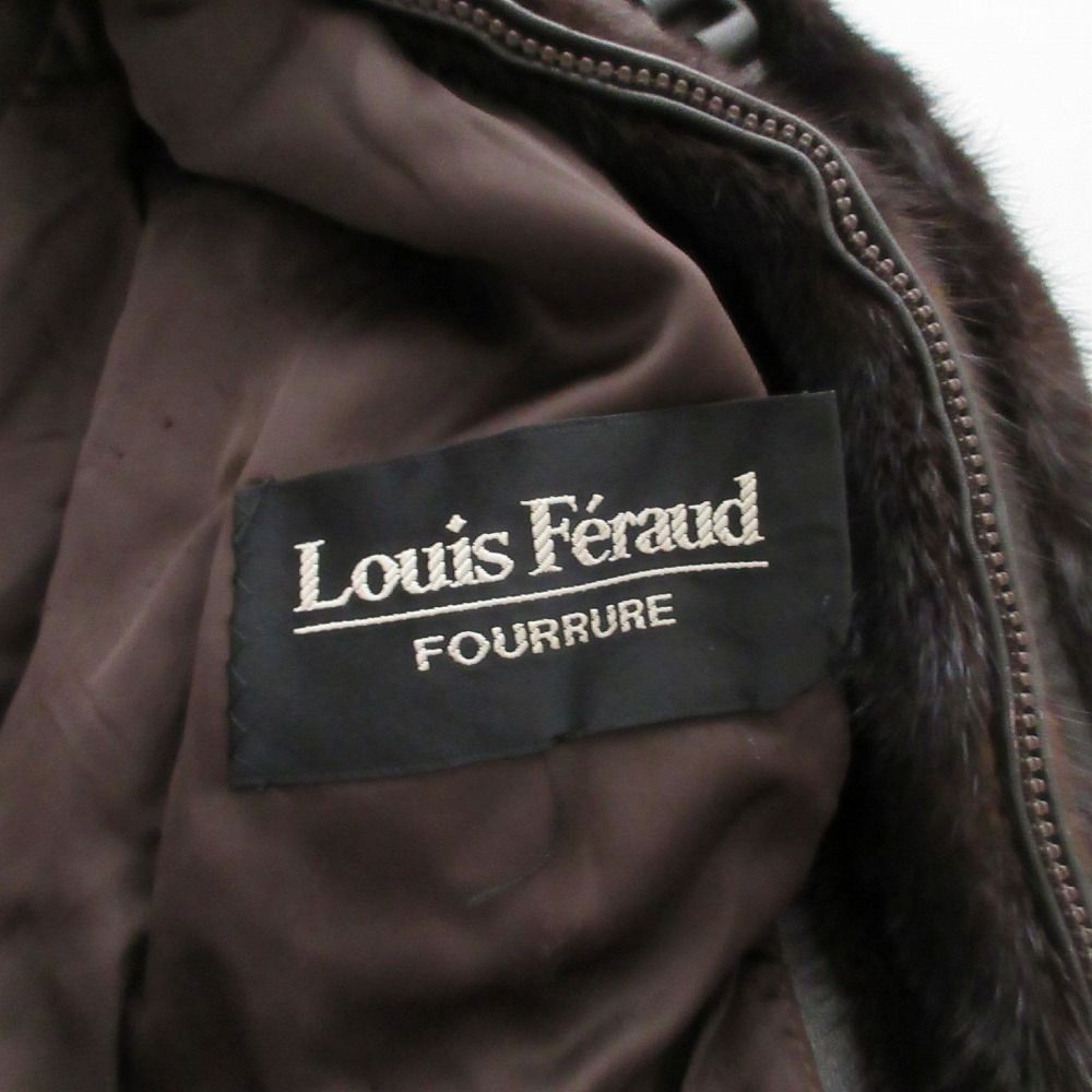 louis feraud ルイフェロー ミンクファー 本毛皮 リアルファー ジップ