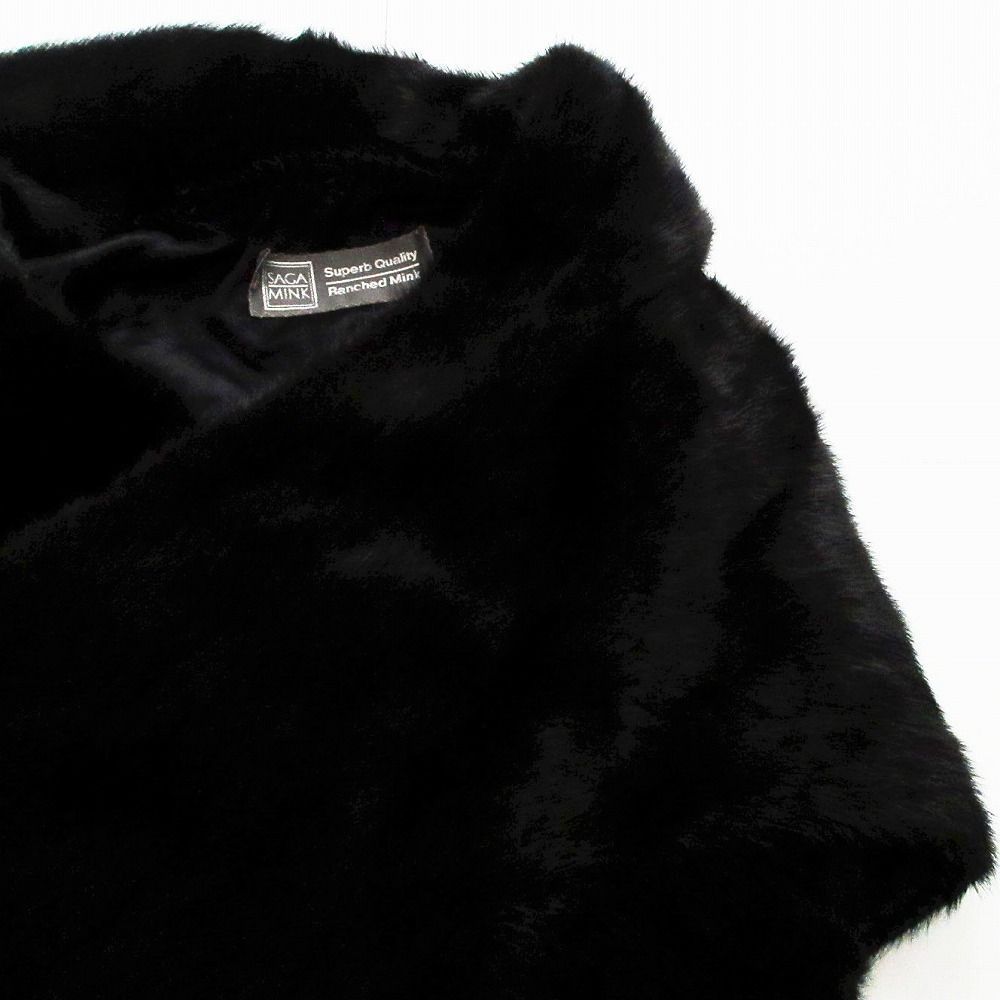 極美品✨ザカミンク　ミンクファー　ポンチョ　ジャケット　めだかボックス様 GO1665◇サガミンク*SAGA MINK*銀サガ*シェアードミンク*MINK*リアル