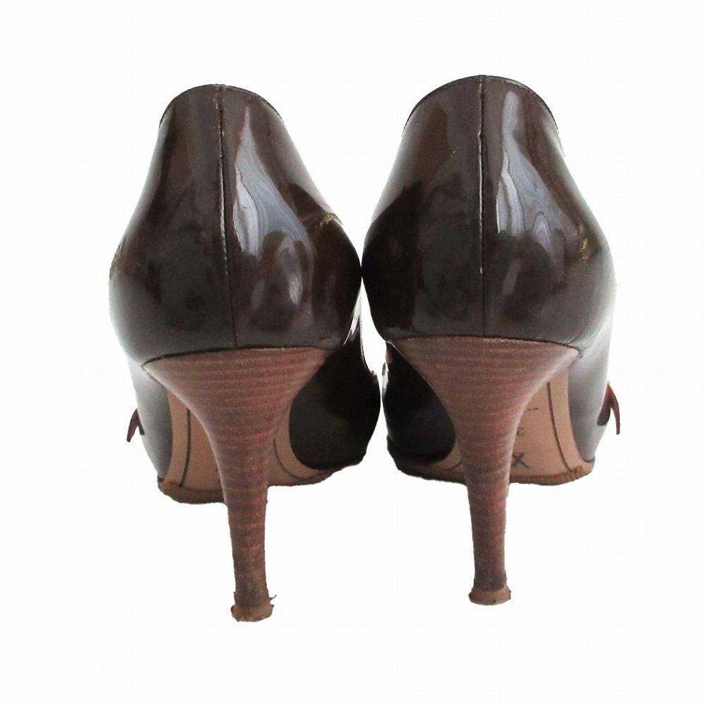 LOUIS VUITTON ルイヴィトン モノグラム柄 ポインテッドトゥ エナメル