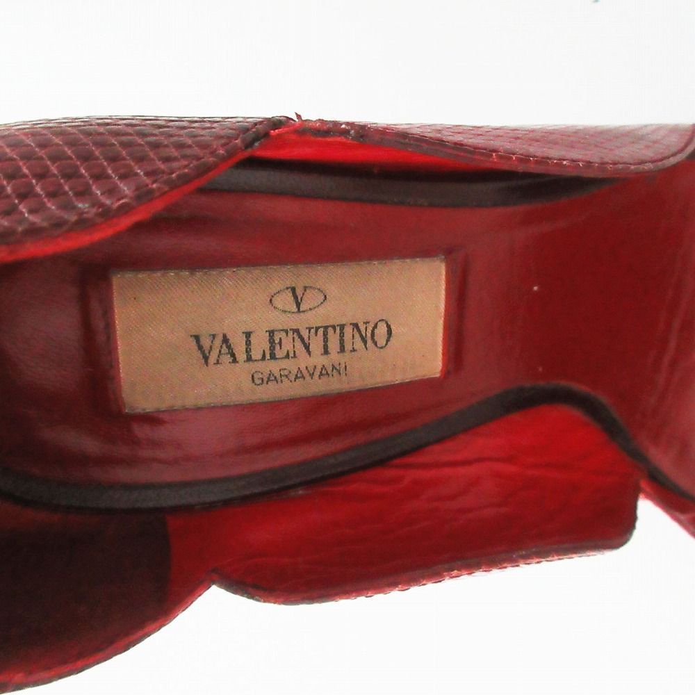 VALENTINO GARAVANI ヴァレンティノガラヴァーニ パイソン型押しレザー