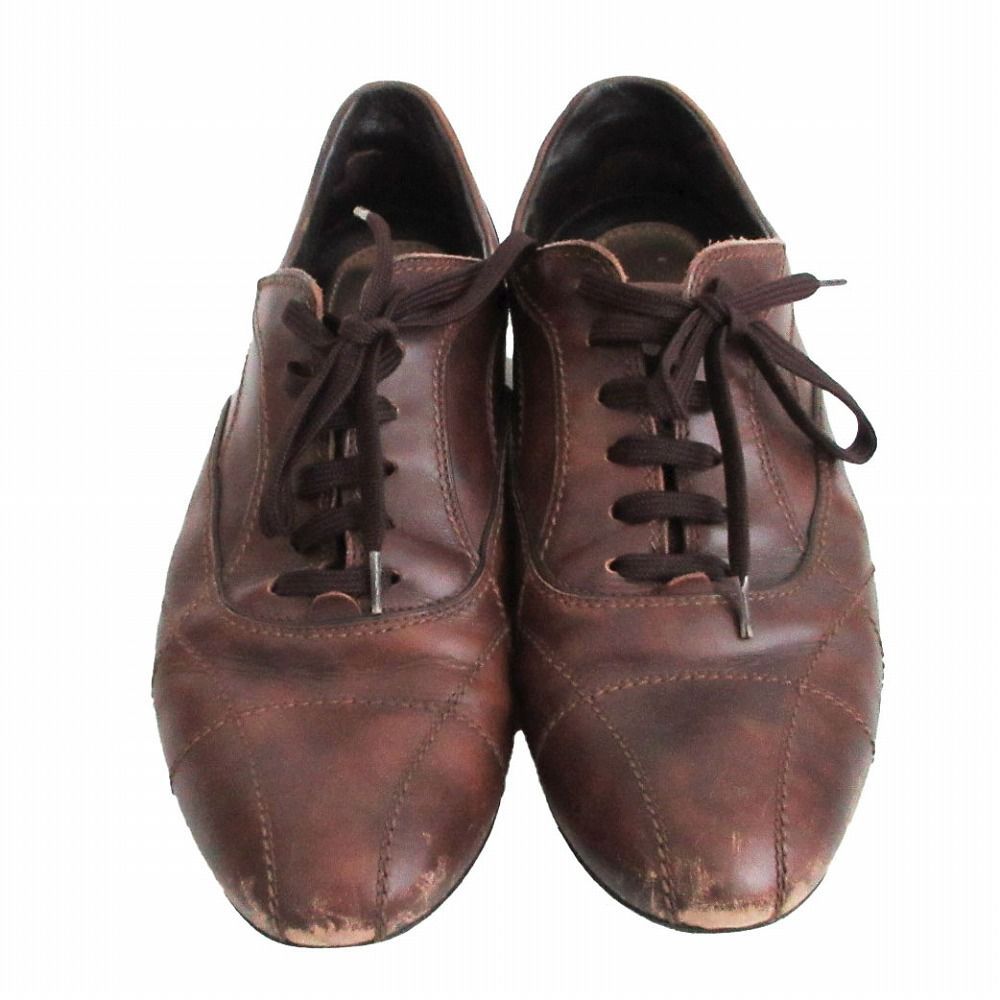 LOUIS VUITTON ルイヴィトン レザー 内羽根 レースアップ サイドロゴ