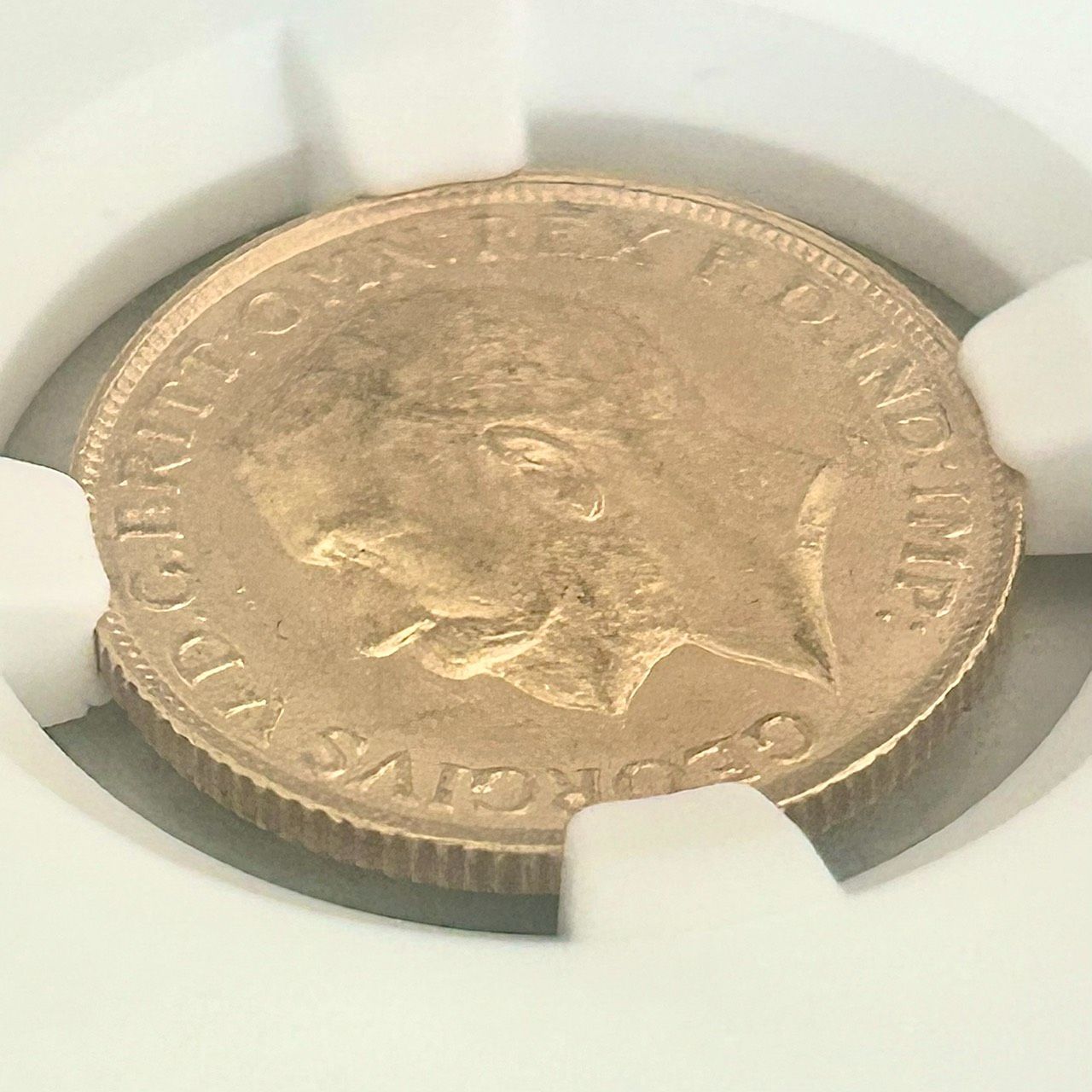 NGC 鑑定品☆1911年イギリス発行 ジョージ5世 1ソブリン金貨☆MS63