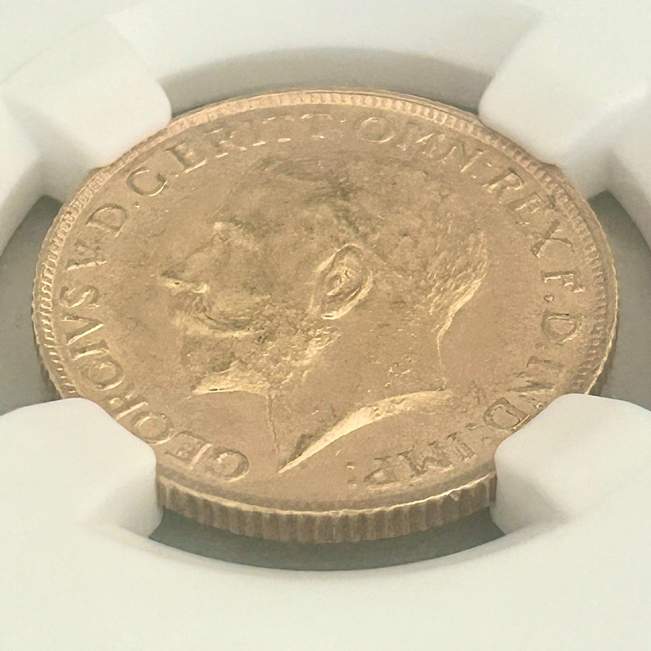 NGC 鑑定品☆1911年イギリス発行 ジョージ5世 1ソブリン金貨☆MS63