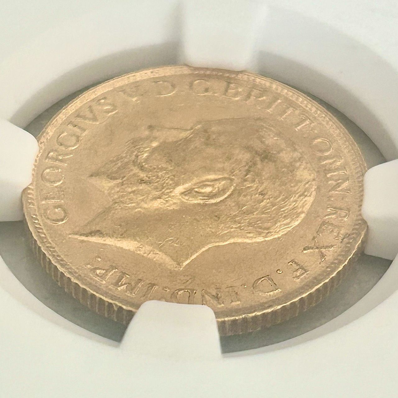 NGC 鑑定品☆1911年イギリス発行 ジョージ5世 1ソブリン金貨☆MS63