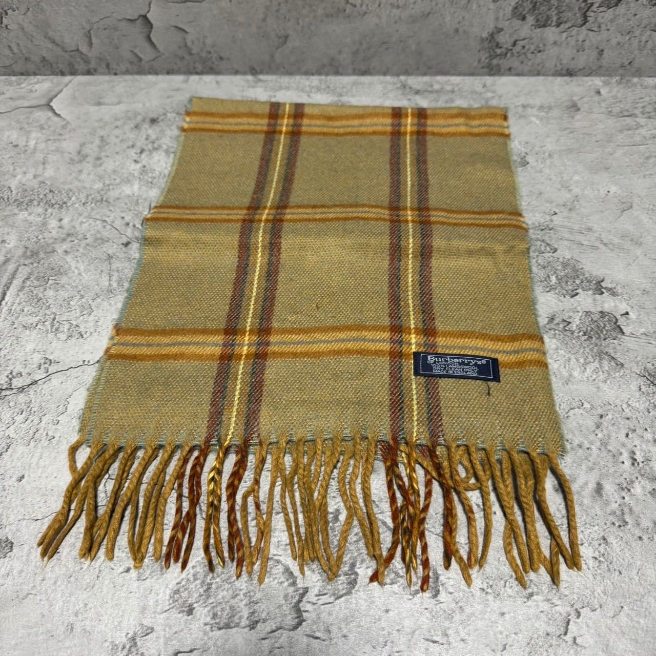 美品✨BURBERRY ノバチェクマフラー ベージュ ラムウール バーバリー ノバチェック ラムウール ベージュ マフラー ストール