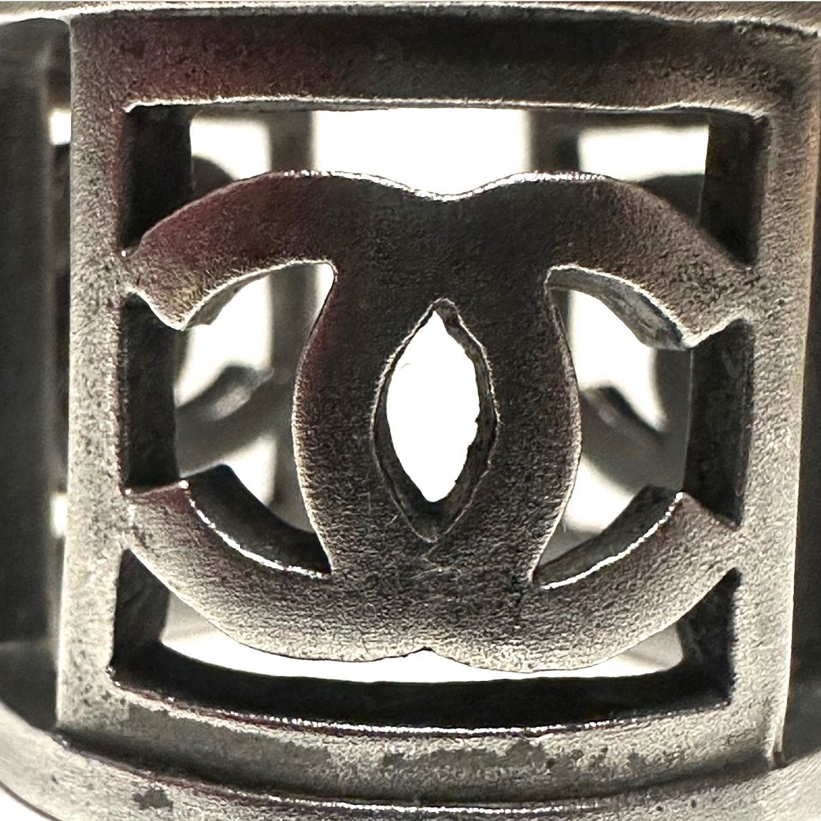 シャネル CHANEL 指輪 リング ココマーク ヴィンテージ シルバー 14号