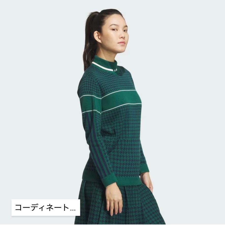 adidas Golf アディダスゴルフ PRIMEKNIT セットアップ M 千鳥格子