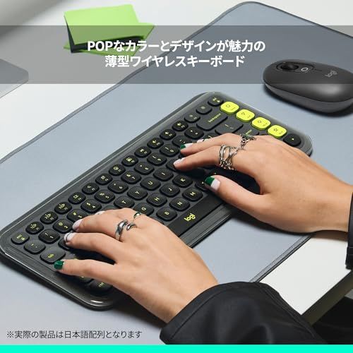 迅速に発送 ロジクール POP ICON KEYS ワイヤレス キーボード K 680 GR 薄型 静かなタイピング Bluetooth Logi Bolt ワイヤレスキーボード 無線 Easy Switch 日本語配列 電池寿命36ケ月 Wi 31 bfdd 1 f