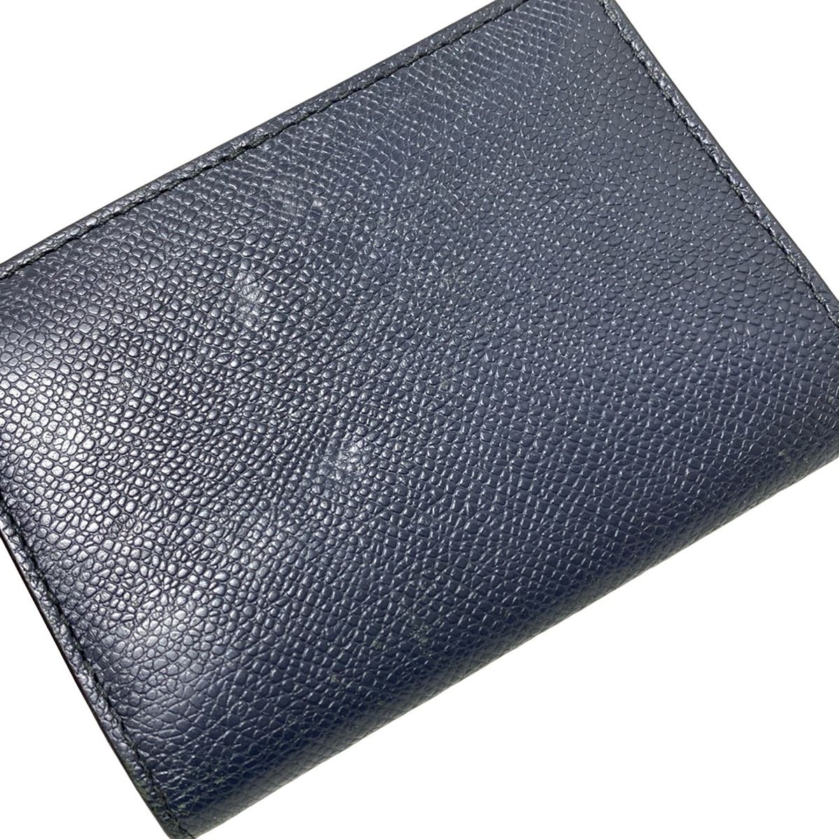 BALLY(バリー) 名刺入れ ネイビー レザー - メルカリ