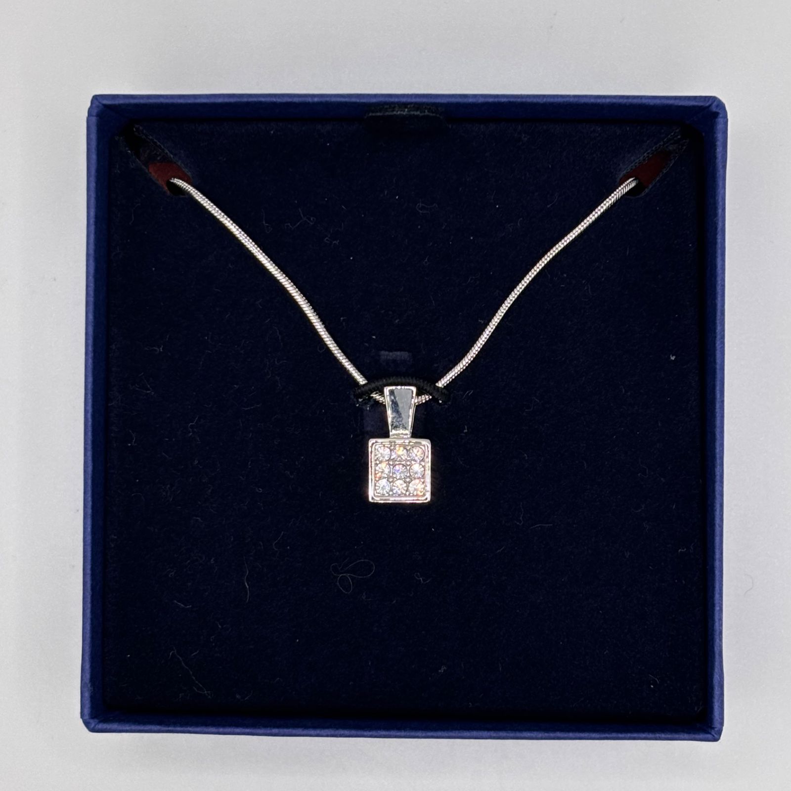 6797 SWAROVSKI スワロフスキー スワロ ネックレス キューブ スクエア 