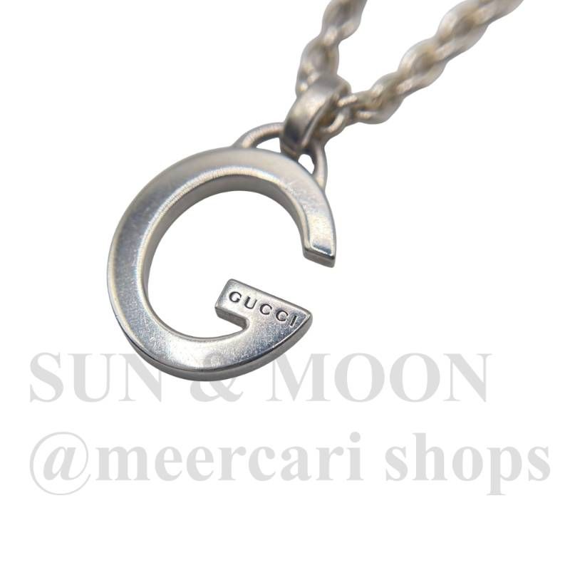 磨き済み GUCCI グッチ Gロゴ ネックレス シルバー925 OJ261-2-a2