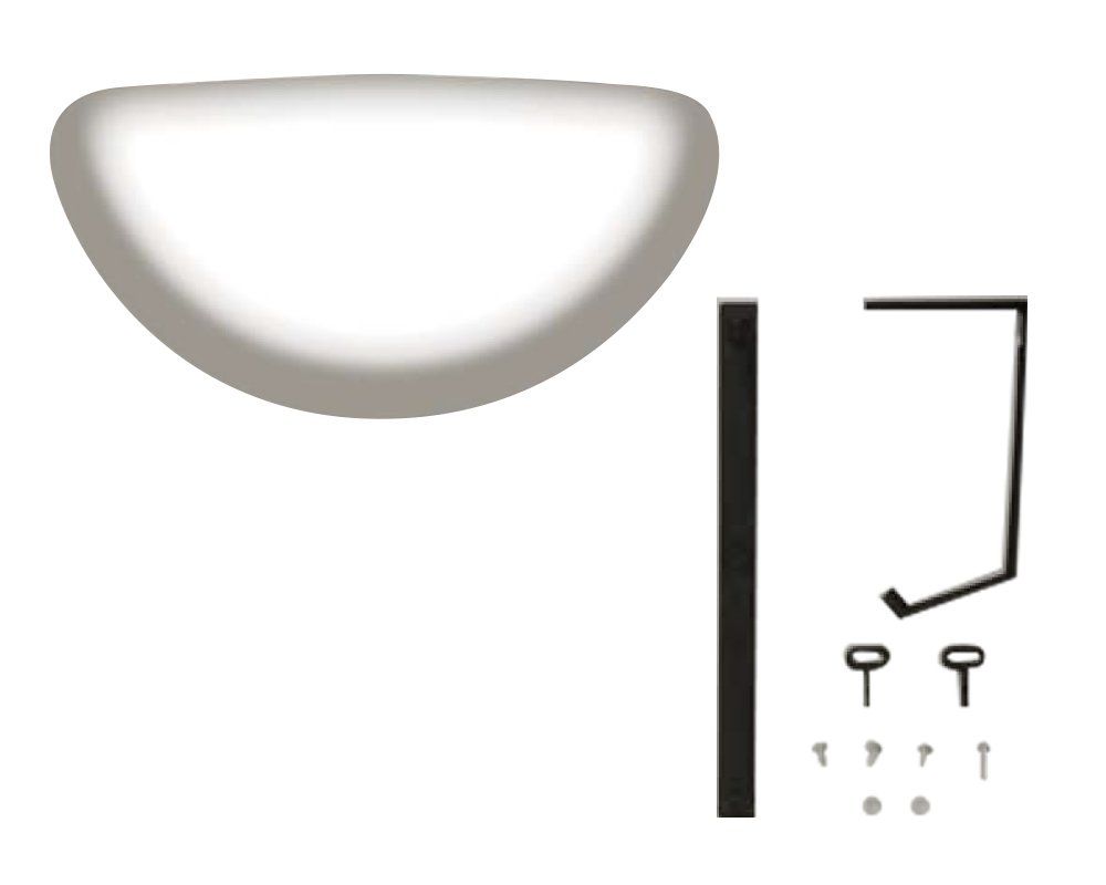 光 広角ミラー 壁面用 275 x 475 mm GMK 472