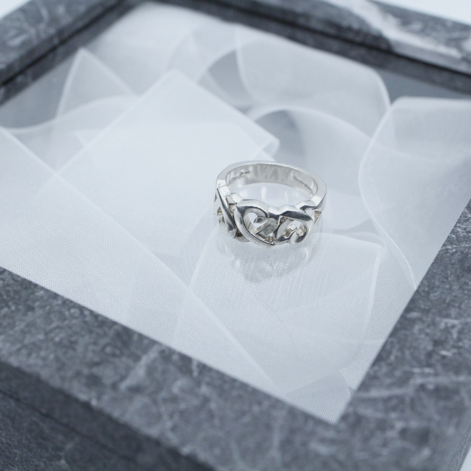 Tiffany&Co. ティファニー 指輪 リング トリプル ラビングハート 11.5