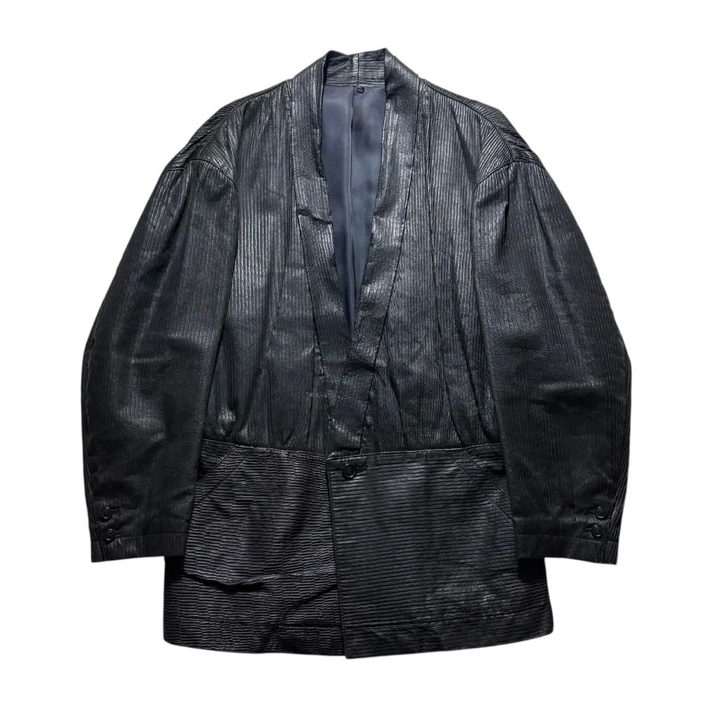 00s archive issey miyake ギミックレザージャケット 黒 00's vintage