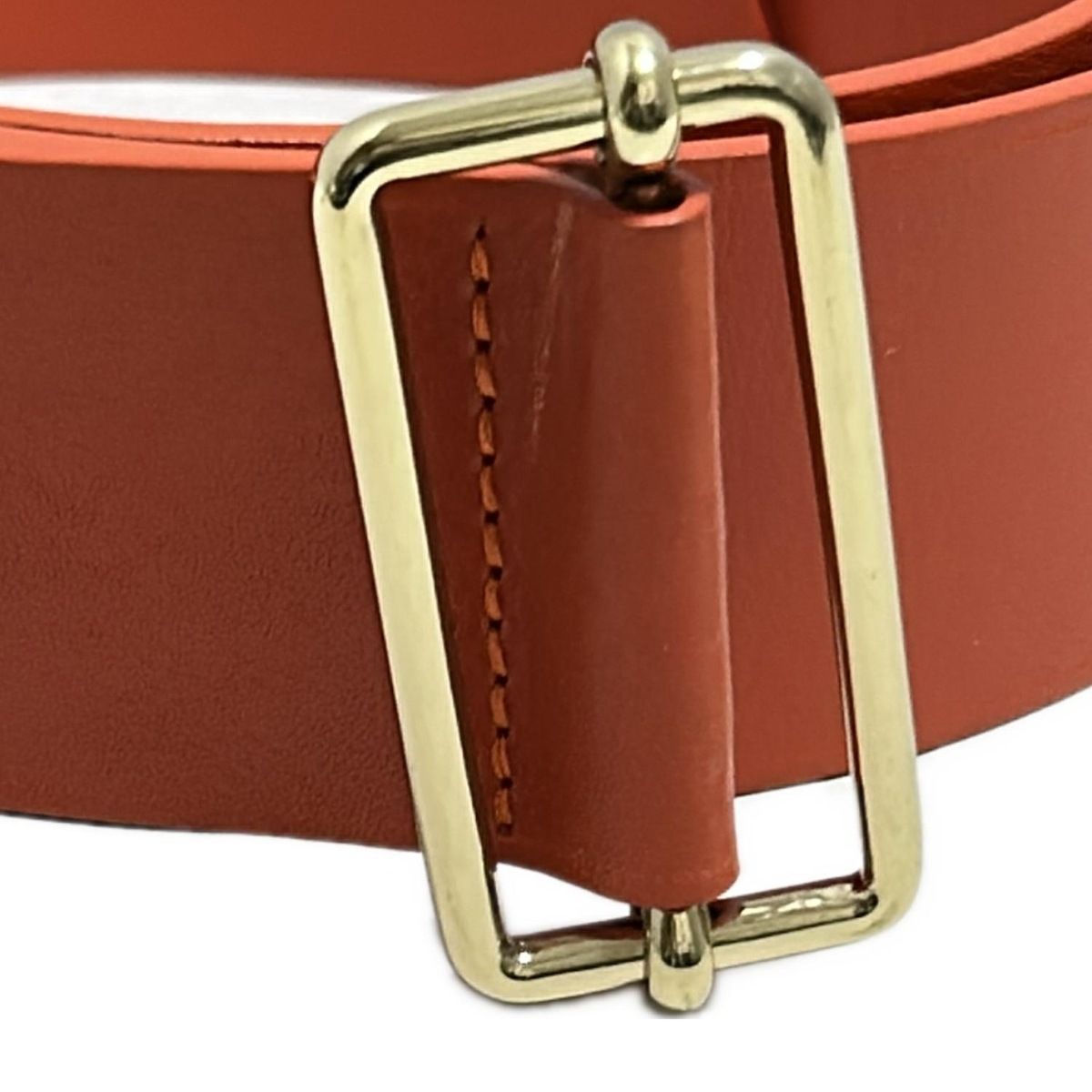 MAISONBOINET(メゾンボワネ) ベルト 80/32美品 - オレンジ レザー