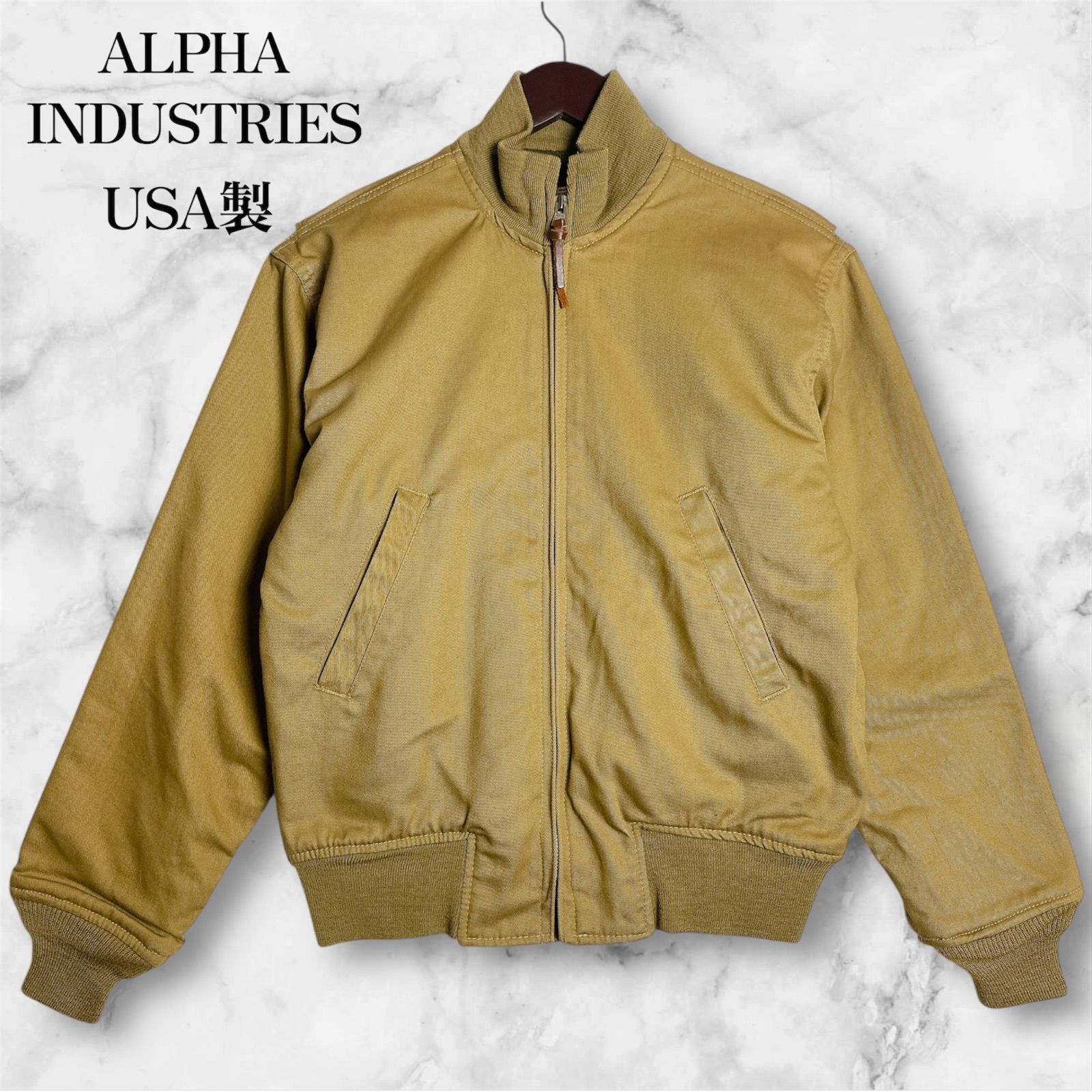 ALPHA INDUSTRIES USA製 36R ブルゾン ジャケット コットン100 裏地