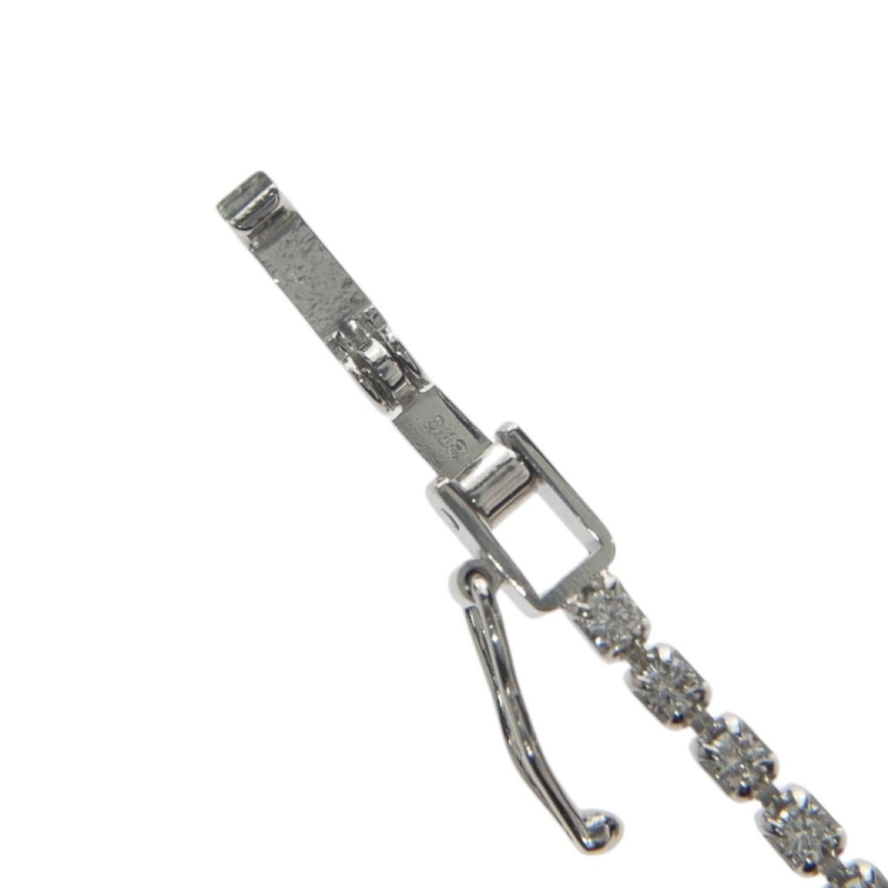 未使用品】テニスブレスレット K18WG 750 ホワイトゴールド 