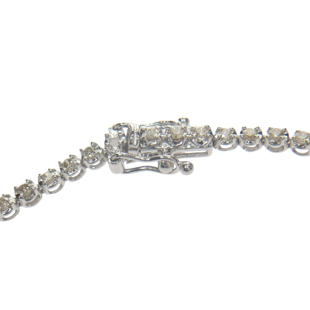 未使用品】テニスブレスレット K18WG 750 ホワイトゴールド