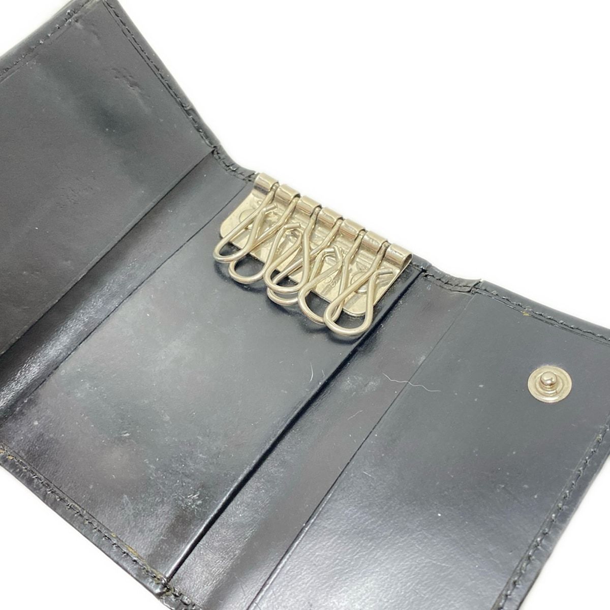 PRADA(プラダ) キーケース - 黒 6連フック レザー - メルカリ