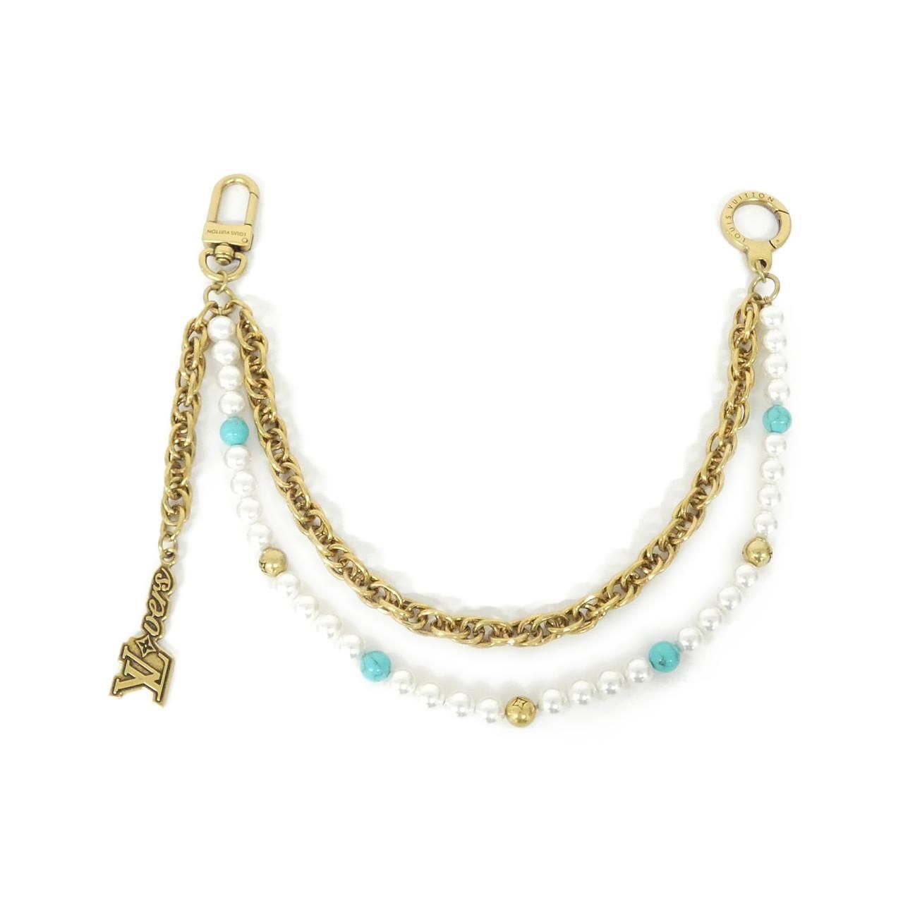 極美品ルイヴィトンM02097 バッグチャーム・チェーン ターコイズロデオ 新品未使用♪ルイヴィトンM02097 バッグチャーム・チェーン ターコイズ