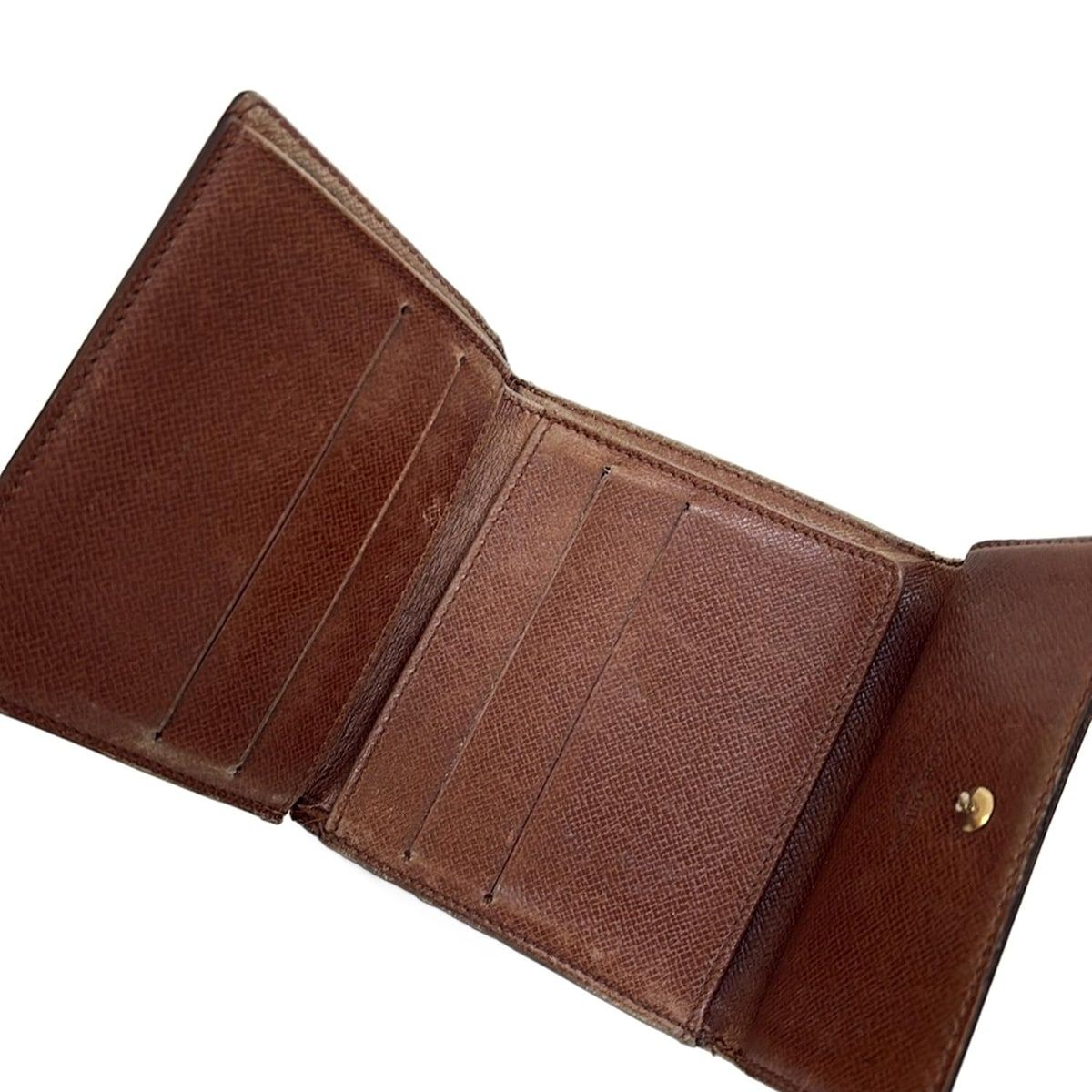 LOUIS VUITTON(ルイヴィトン) Wホック財布 モノグラム ポルトモネビエ