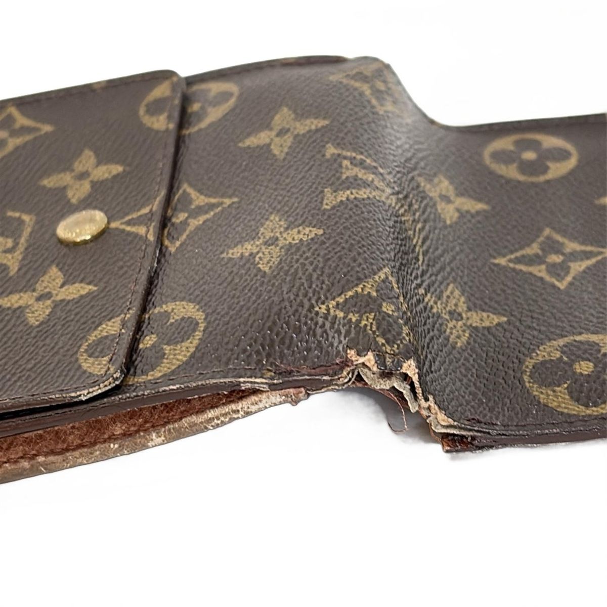 LOUIS VUITTON(ルイヴィトン) Wホック財布 モノグラム ポルトモネビエ