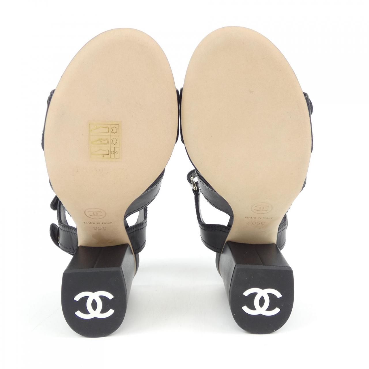 CHANEL サンダル 38 シャネル CHANEL ターンロック G37387X01000 サンダル - メルカリ