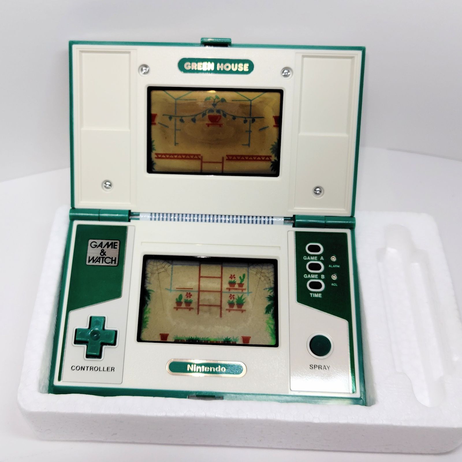 任天堂 ゲームウォッチ GREEN HOUSE グリーンハウス 携帯ゲーム 箱