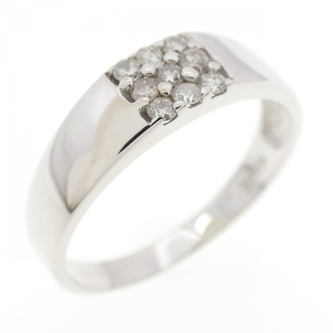 K14WG ダイヤモンド リング 0.09CT - メルカリ