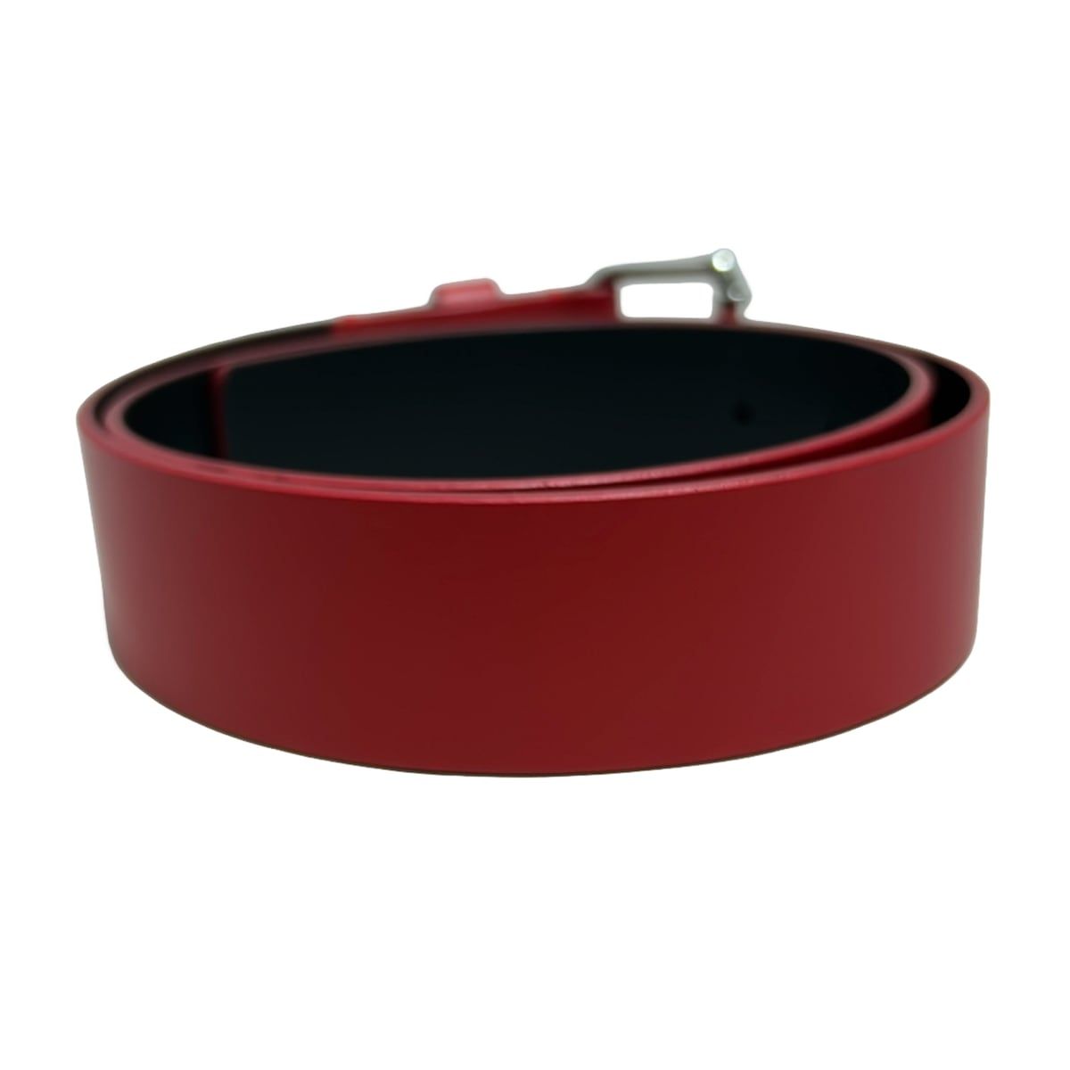 DIESEL(ディーゼル) ベルト 85 - レッド×シルバー レザー - メルカリ