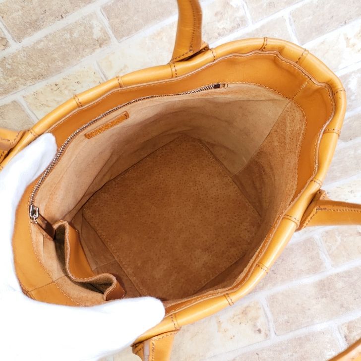 美品　HIROFU ヒロフ ハンドバッグ　編み込み HIROFU ヒロフ ハンドバッグ ヒロフ ハンドバッグ 美品 HIROFU ヒロフ