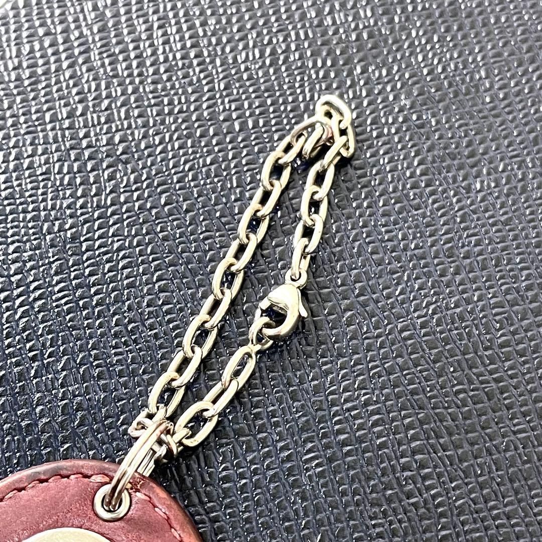 カルティエ Cartier キーホルダー キーリング マストライン ボルドー