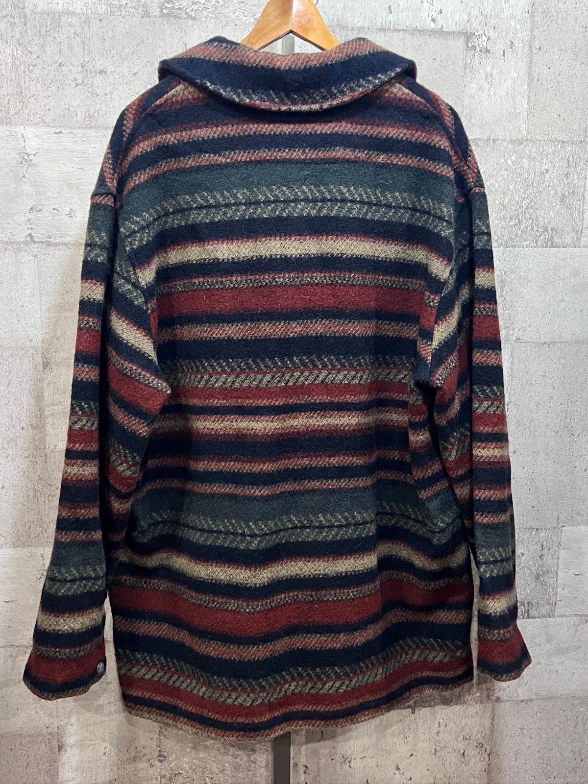 90'S ウールリッチ メキシコ製 コンチョボタン ネイティブボーダー