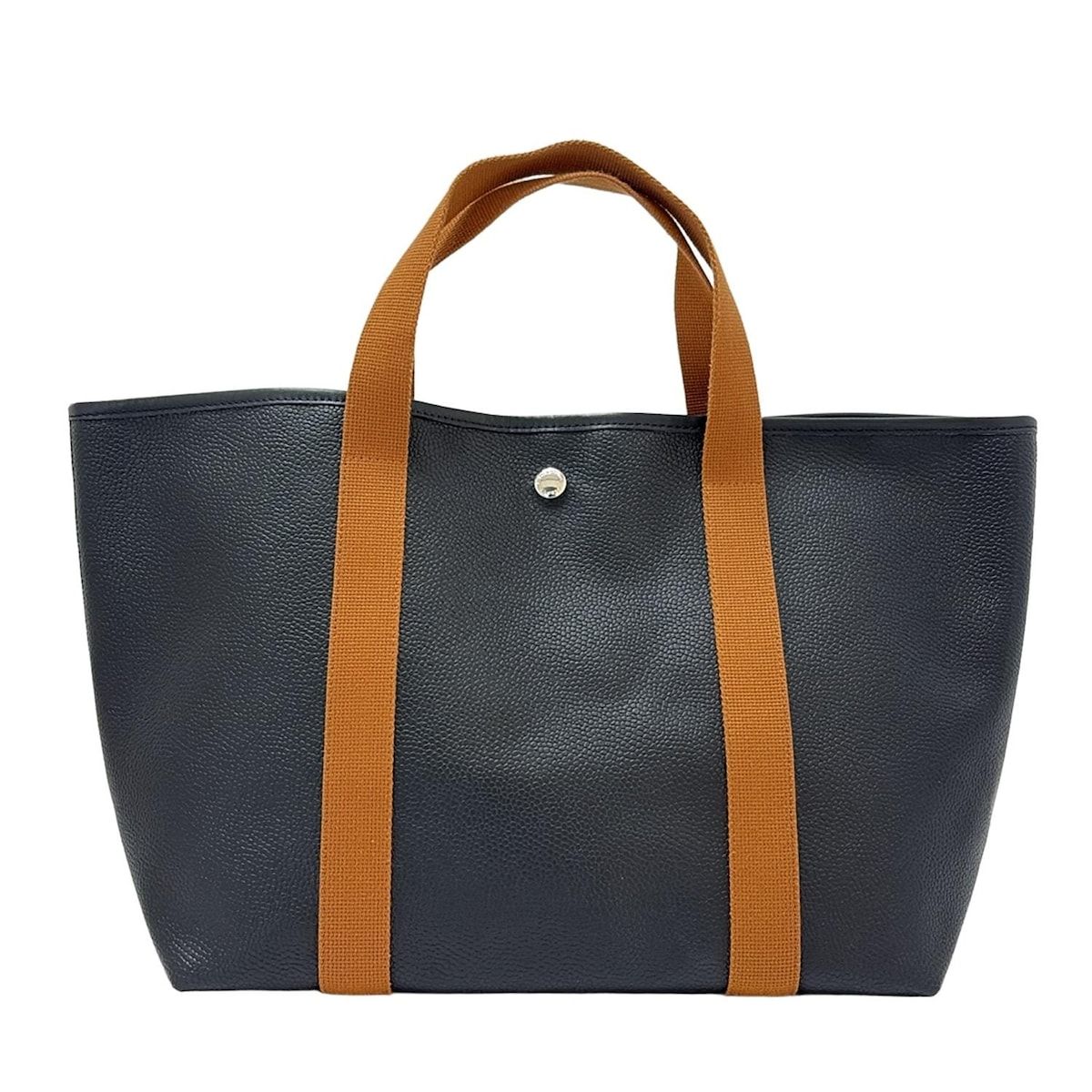 エルベシャプリエ トートバッグ コーテッドキャンバス こげ茶カラー