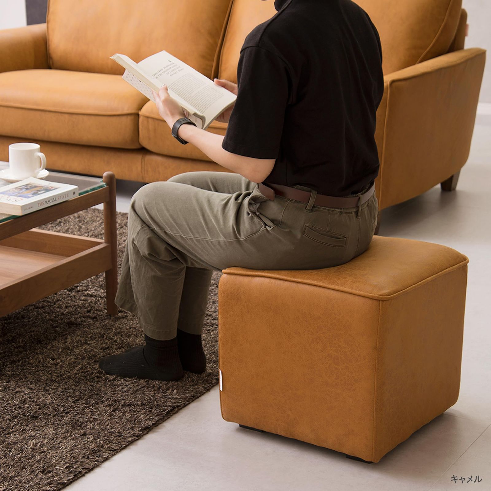 新品 RELAXFORM リラックスフォーム スツール オットマン 40×40cm