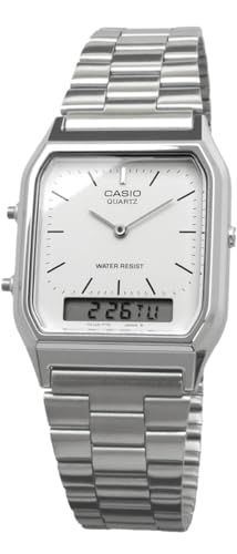  カシオ CASIO アナデジ ANA DIGI クオーツ 腕時計 ヴィンテージシリーズ AQ 230 A 7 DMQ ユニセックス デュアルタイム ホワイト 海外モデル 並行輸入品 po cdb 59193 その他 キッチン 食器